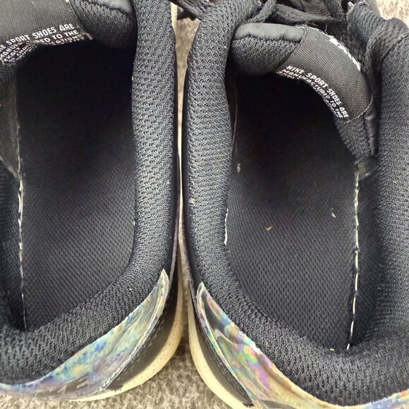 ✅ Womens 8.5 Nike Court Royale Low Top Shoes Trainers Black/iridescent Sneakers - Picture 4 of 13